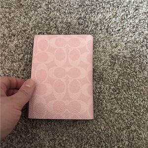 Coach Powder Pink Passport Card Case